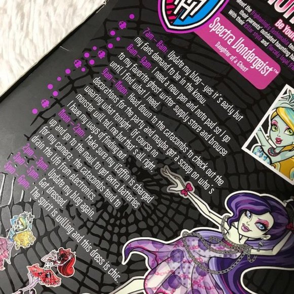 NWOT Monster High Dot Dead Gorgeous SPECTRA VONDERGEIST - Picture 12 of 16